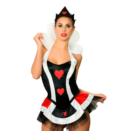 Disfraz de Reina de Corazones Erótica Premium Line de Pasionel sexs...