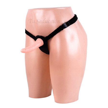 Arnés Mini Bananin Piel | Americano color Piel 15 x 2.5 cm. sexshop...