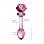 Plug Masajeador Anal de Vidrio Luxury Glass Flower