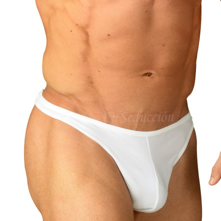 Tanga Zunga Less Pasionel con Abrojo Blanco disfraz erotico lenceri...