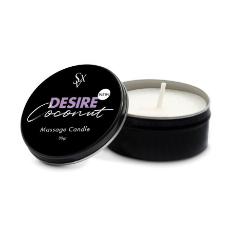 Vela de Masajes Candle Desire Coconut Sexitive 30g gel masaje intim...
