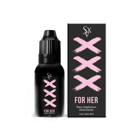 Óleo Orgásmico Estimulante de Clítoris XXX For Her 15ml sexshop Est...