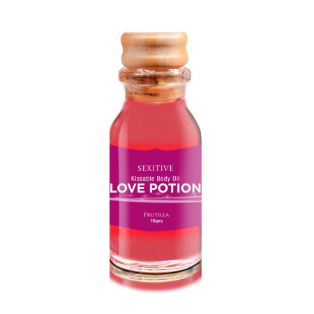 Mini Aceite Comestible Love Potion Frutilla 15gr gel masaje intimo ...
