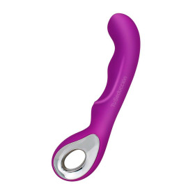 Vibrador Punto G con Anillo Plateado color Violeta sexshop Rotadore...