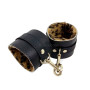 Esposas Grandes Peluche Animal Print con Mosquetón cuero sadomasoqu...