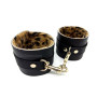 Esposas Grandes Peluche Animal Print con Mosquetón cuero sadomasoqu...