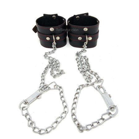 Esposas de Cuero para Cama o Cuello cuero sadomasoquismo bondage se...