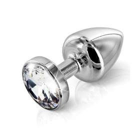 Plug Anal de Metal Acero Mediano Perla Violeta 8 x 3 cm. sexshop An...