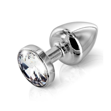 Plug Anal de Metal Acero Mediano Perla Violeta 8 x 3 cm. sexshop An...