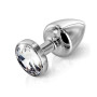 Plug Anal de Metal Acero Mediano Perla Violeta 8 x 3 cm. sexshop An...