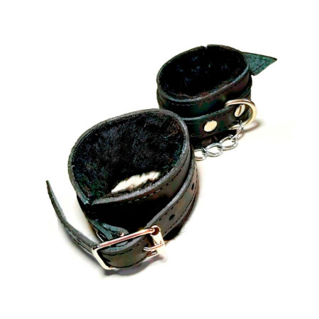 Esposas Chicas Peluche Negro con Cadena sexshop Para los amantes de...