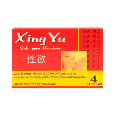 Xing Yu 4 Capsulas Potenciador Masculino sexshop Xing Yu por 4 caps...