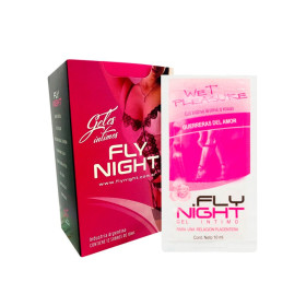 Gel Íntimo Wet Pleasure Fly Night 12 sobres x 10ml sexshop Saca par...