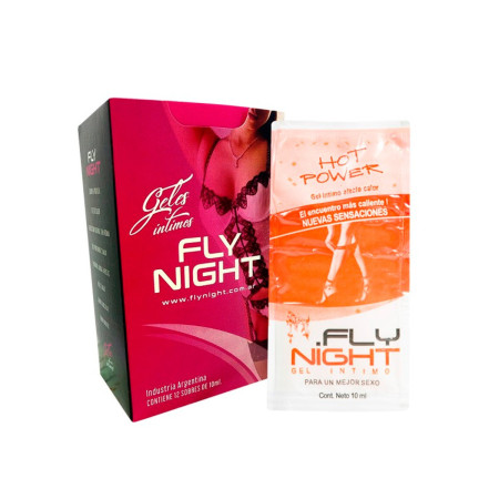 Gel Íntimo Hot Power Fly Night 12 sobres x 10ml sexshop Esta noche ...