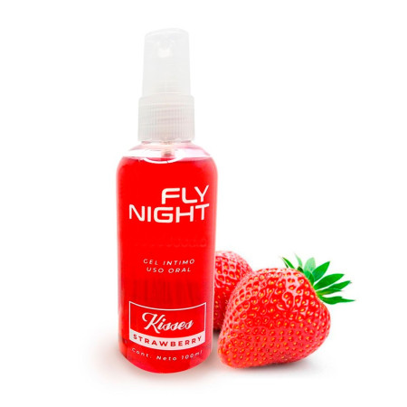 Gel Lubricante Kisses Fly Night Frutilla 100ml sexshop Dale a tu pa...