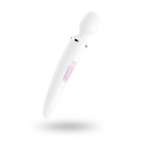Vibrador Satisfyer Wand-er Women White/Chrome