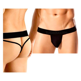 Suspensor Masculino Negro 2 tiras V Pasionel