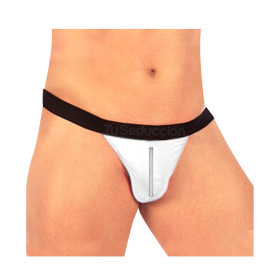 Slip Erotico Con Cierre Blanco Pasionel
