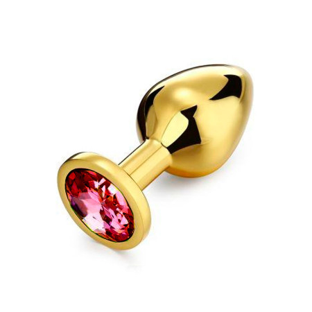 Plug Anal Dorado Pequeño Perla Roja sexshop Anal
