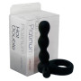 Anillo Doble Hot Mini Vibrador Platinum Negro sexshop Doble Penetra...