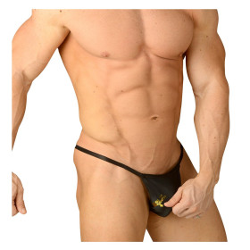 Colaless Masculina Negra Con Cierre Pasionel