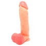 Nueve Pulgadas Con Testículos y Ventosa sexshop Realísticos