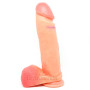 Nueve Pulgadas Con Testículos y Ventosa sexshop Realísticos