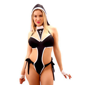 Disfraz de Monja Sexy Pasionel