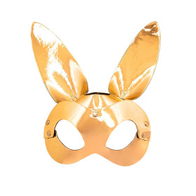 Antifaz con Orejas de Conejo Dorado BDSM