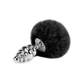 Plug Anal Escalonado Cola de Conejo Negra