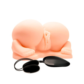 Mastubador Ano y Vagina con Vibrador Cyberskyn Crazy Bull