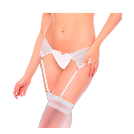 Portaligas en Tul Blanco 5 aros Pasionel