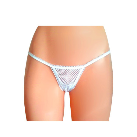 Colaless de Red con Elástico Blanca Fantasía Pasionel