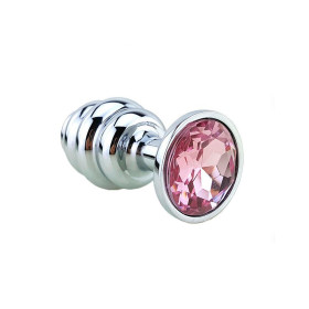Plug Anal Waves de Acero Pequeño Perla Rosa
