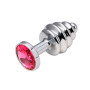 Plug Anal Waves de Acero Pequeño Perla Rosa