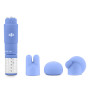 Vibrador Estimulador de Clítoris Puntas Intercambiables Azul Rosé