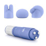 Vibrador Estimulador de Clítoris Puntas Intercambiables Azul Rosé