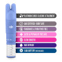 Vibrador Estimulador de Clítoris Puntas Intercambiables Azul Rosé