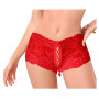 Culote Sexy Puntilla Rojo Con Cinta Pasionel
