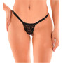 Colaless Brasilera en Puntilla con Tiras Anchas Negro Malena