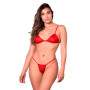 Conjunto de Tul Semi Transparente Regulable Rojo Malena