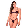 Conjunto de Tul Semi Transparente Regulable Negro Malena