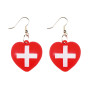Aritos de Enfermera Corazón Rojo