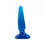 Plug Macizo Anal Azul 12 x 3 cm