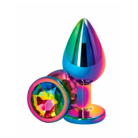 Plug Anal de Acero Mediano Perla Lila 8 x 3.5 cm. sexshop Disfruta ...