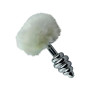 Plug Anal Escalonado Cola de Conejo Blanca