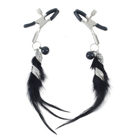 Pinza para Pezones con Plumas