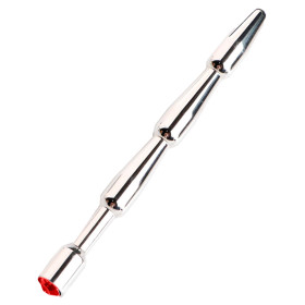 Plug de Uretra Metal Joya Roja